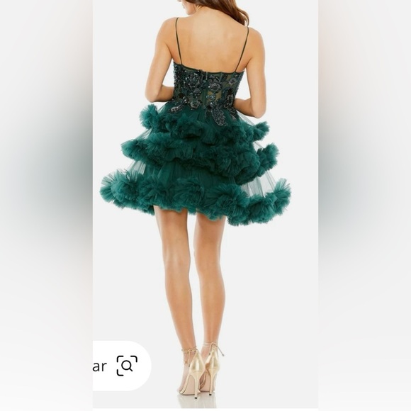 Mac Duggal 20645 NWT Embellished Tulle Cocktail And Party Dress - Picture 2 of 11